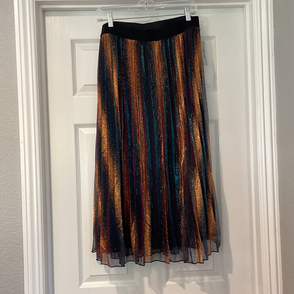 NWT Iridescent long skirt